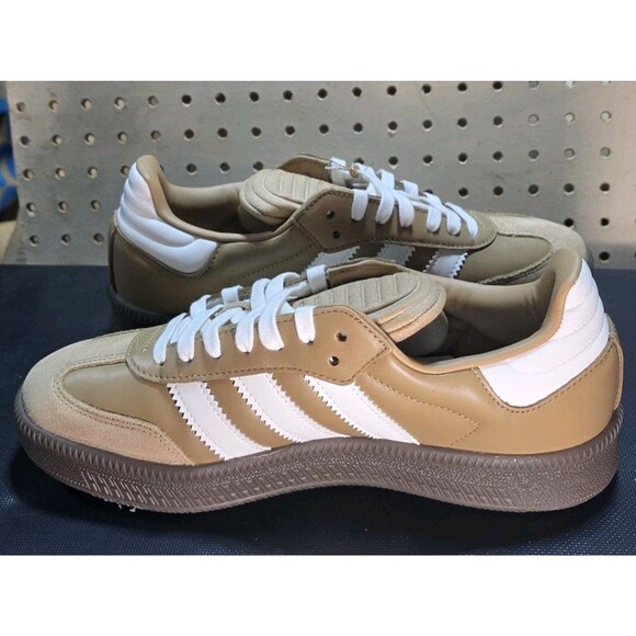 New Adidas SAMBA XLG Men\'s Size 10.5 Cardboard Brown White Gum Shoes JR0926 main image 6